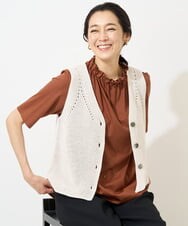 半額 50％OFFの通販 ギマコットンニットジレ(ベスト・ジレ) | RECH GEORGES トップス