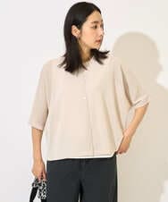 PZSHB07250 GEORGES RECH(ジョルジュ・レッシュ) ペーパーヤーンドルマンスリーブカーディガン アイボリー