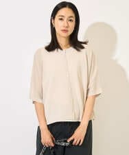PZSHB07250 GEORGES RECH(ジョルジュ・レッシュ) ペーパーヤーンドルマンスリーブカーディガン アイボリー