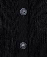 PZSJC34190 GEORGES RECH(ジョルジュ・レッシュ) リネンライクニットベスト ブラック