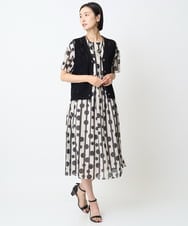 PZSJC34190 GEORGES RECH(ジョルジュ・レッシュ) リネンライクニットベスト ブラック