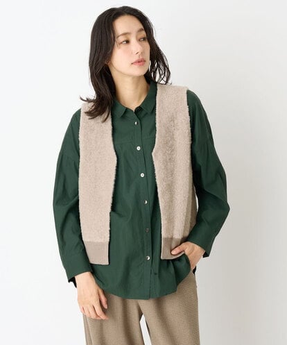 PZSJE26290 GEORGES RECH シャギーモールニットベスト