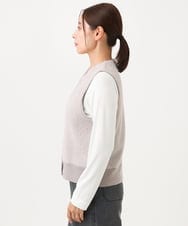 PZSJE26290 GEORGES RECH(ジョルジュ・レッシュ) シャギーモールニットベスト ベージュ
