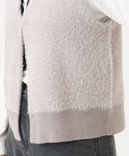 PZSJE26290 GEORGES RECH(ジョルジュ・レッシュ) シャギーモールニットベスト ベージュ