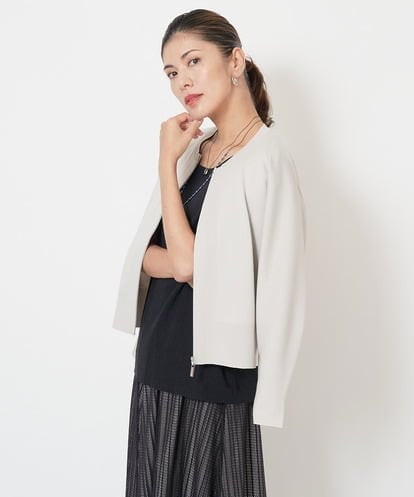 PZSJS01230 GEORGES RECH クルーネックニットジップカーディガン