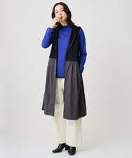 PZTAD02390 GEORGES RECH(ジョルジュ・レッシュ) ダンボールタフタドッキングロングジレ ネイビー