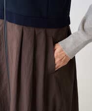 PZTAD02390 GEORGES RECH(ジョルジュ・レッシュ) ダンボールタフタドッキングロングジレ ネイビー