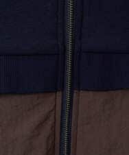 PZTAD02390 GEORGES RECH(ジョルジュ・レッシュ) ダンボールタフタドッキングロングジレ ネイビー