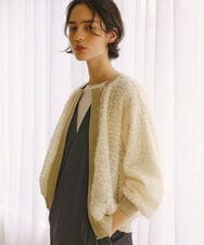 PZTAE57360 GEORGES RECH(ジョルジュ・レッシュ) フェザーチュールブルゾン アイボリー