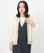 PZTAE57360 GEORGES RECH(ジョルジュ・レッシュ) フェザーチュールブルゾン ブラック