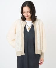 PZTAE57360 GEORGES RECH(ジョルジュ・レッシュ) フェザーチュールブルゾン ブラック