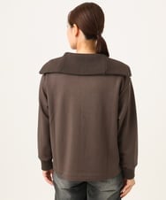 PZTAG11340 GEORGES RECH(ジョルジュ・レッシュ) ストレッチダンボールジップアップブルゾン ブラウン