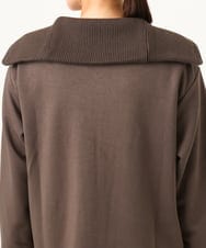 PZTAG11340 GEORGES RECH(ジョルジュ・レッシュ) ストレッチダンボールジップアップブルゾン ブラウン