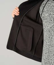 PZTAG11340 GEORGES RECH(ジョルジュ・レッシュ) ストレッチダンボールジップアップブルゾン ブラック
