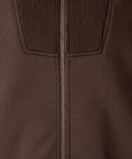 PZTAG11340 GEORGES RECH(ジョルジュ・レッシュ) ストレッチダンボールジップアップブルゾン ブラック