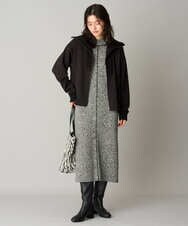PZTAG11340 GEORGES RECH(ジョルジュ・レッシュ) ストレッチダンボールジップアップブルゾン ブラック