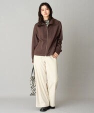 PZTAG11340 GEORGES RECH(ジョルジュ・レッシュ) ストレッチダンボールジップアップブルゾン ブラック