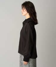 PZTAG11340 GEORGES RECH(ジョルジュ・レッシュ) ストレッチダンボールジップアップブルゾン ブラック
