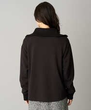 PZTAG11340 GEORGES RECH(ジョルジュ・レッシュ) ストレッチダンボールジップアップブルゾン ブラック
