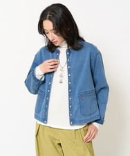 PZTEA26360 GEORGES RECH(ジョルジュ・レッシュ)  [セットアップ対応]8.5ozスウェットデニムジャケット ライトブルー