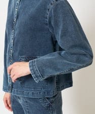 PZTEA26360 GEORGES RECH(ジョルジュ・レッシュ)  [セットアップ対応]8.5ozスウェットデニムジャケット ブルー