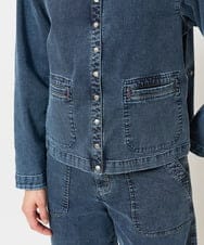 PZTEA26360 GEORGES RECH(ジョルジュ・レッシュ)  [セットアップ対応]8.5ozスウェットデニムジャケット ブルー