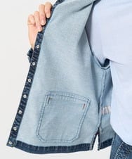 PZTEA26360 GEORGES RECH(ジョルジュ・レッシュ)  [セットアップ対応]8.5ozスウェットデニムジャケット ブルー