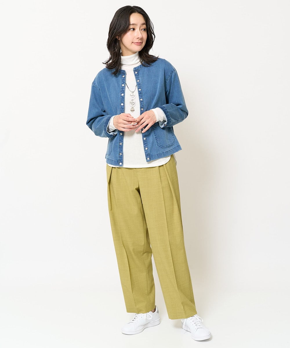 PZTEA26360 GEORGES RECH(ジョルジュ・レッシュ)  [セットアップ対応]8.5ozスウェットデニムジャケット ブルー