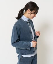 PZTEA26360 GEORGES RECH(ジョルジュ・レッシュ)  [セットアップ対応]8.5ozスウェットデニムジャケット ブルー