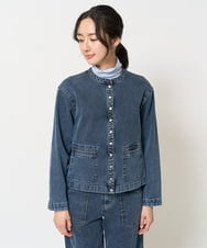 PZTEA26360 GEORGES RECH(ジョルジュ・レッシュ)  [セットアップ対応]8.5ozスウェットデニムジャケット ブルー