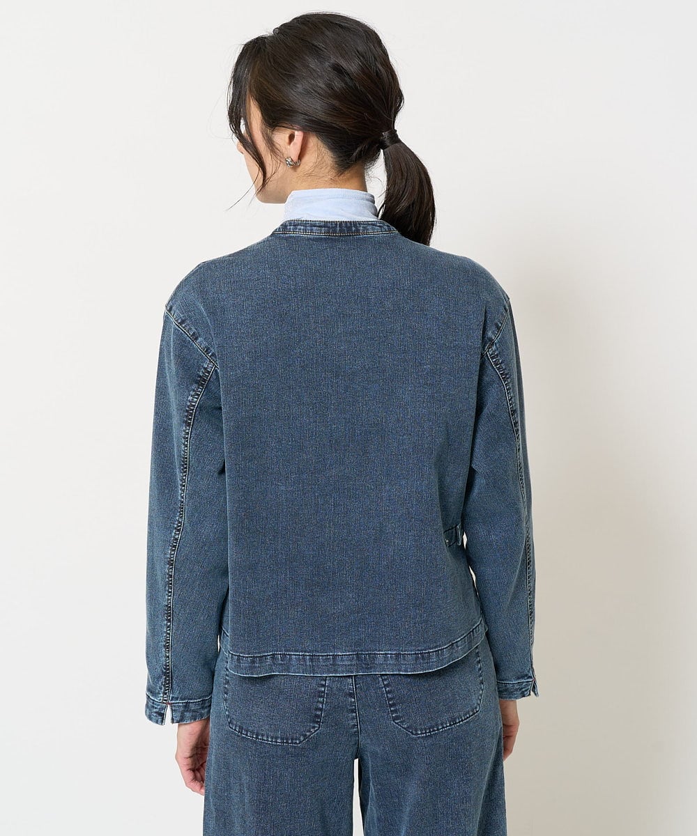 PZTEA26360 GEORGES RECH(ジョルジュ・レッシュ)  [セットアップ対応]8.5ozスウェットデニムジャケット ブルー