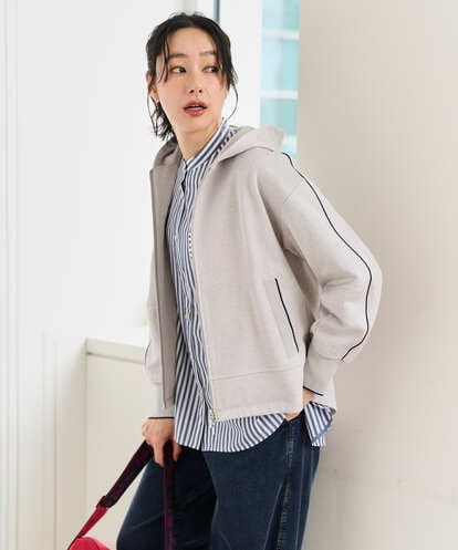 PZTEE02330 GEORGES RECH ジャージージップフードパーカー