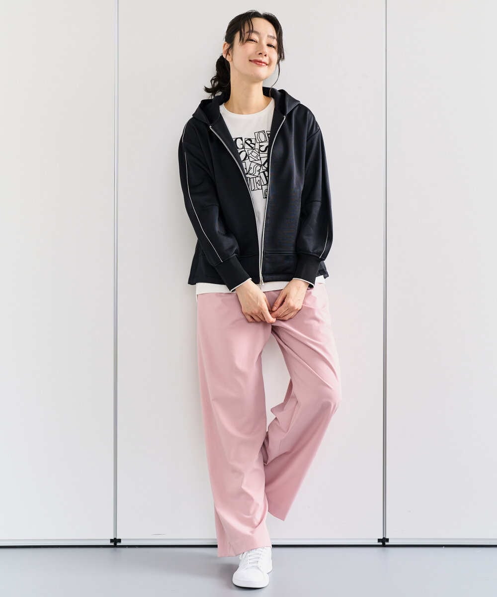 PZTEE02330 GEORGES RECH(ジョルジュ・レッシュ) ジャージージップフードパーカー ライトグレー