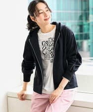 PZTEE02330 GEORGES RECH(ジョルジュ・レッシュ) ジャージージップフードパーカー ライトグレー