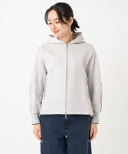 PZTEE02330 GEORGES RECH(ジョルジュ・レッシュ) ジャージージップフードパーカー ライトグレー