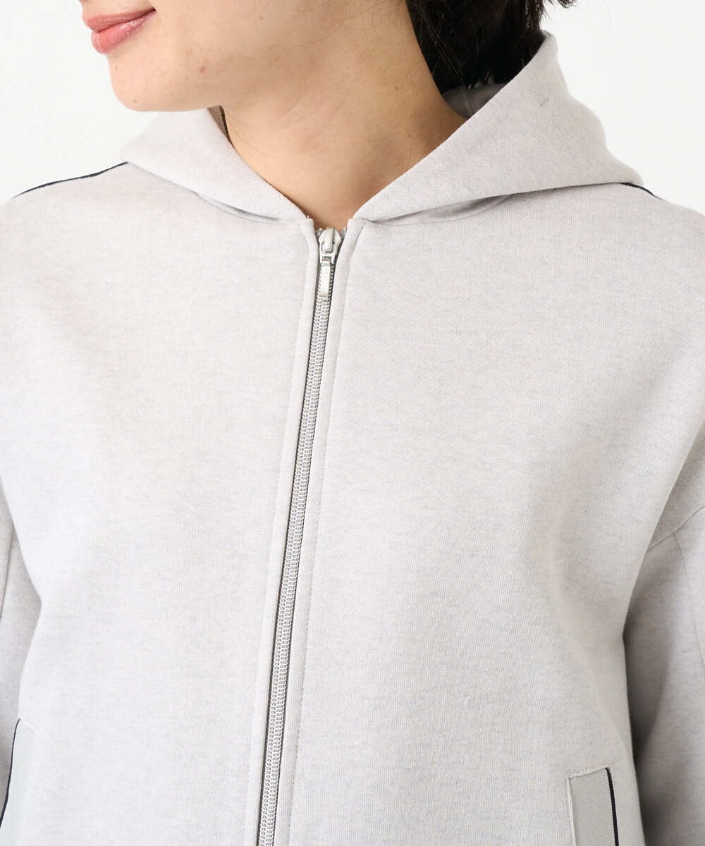 PZTEE02330 GEORGES RECH(ジョルジュ・レッシュ) ジャージージップフードパーカー ライトグレー