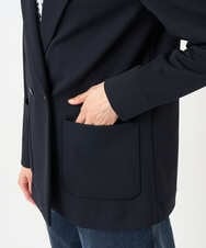 PZTEE03390 GEORGES RECH(ジョルジュ・レッシュ)  [日本製]ジャージーテーラードジャケット ネイビー