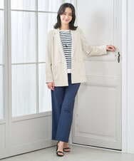 PZTEE03390 GEORGES RECH(ジョルジュ・レッシュ)  [日本製]ジャージーテーラードジャケット ネイビー