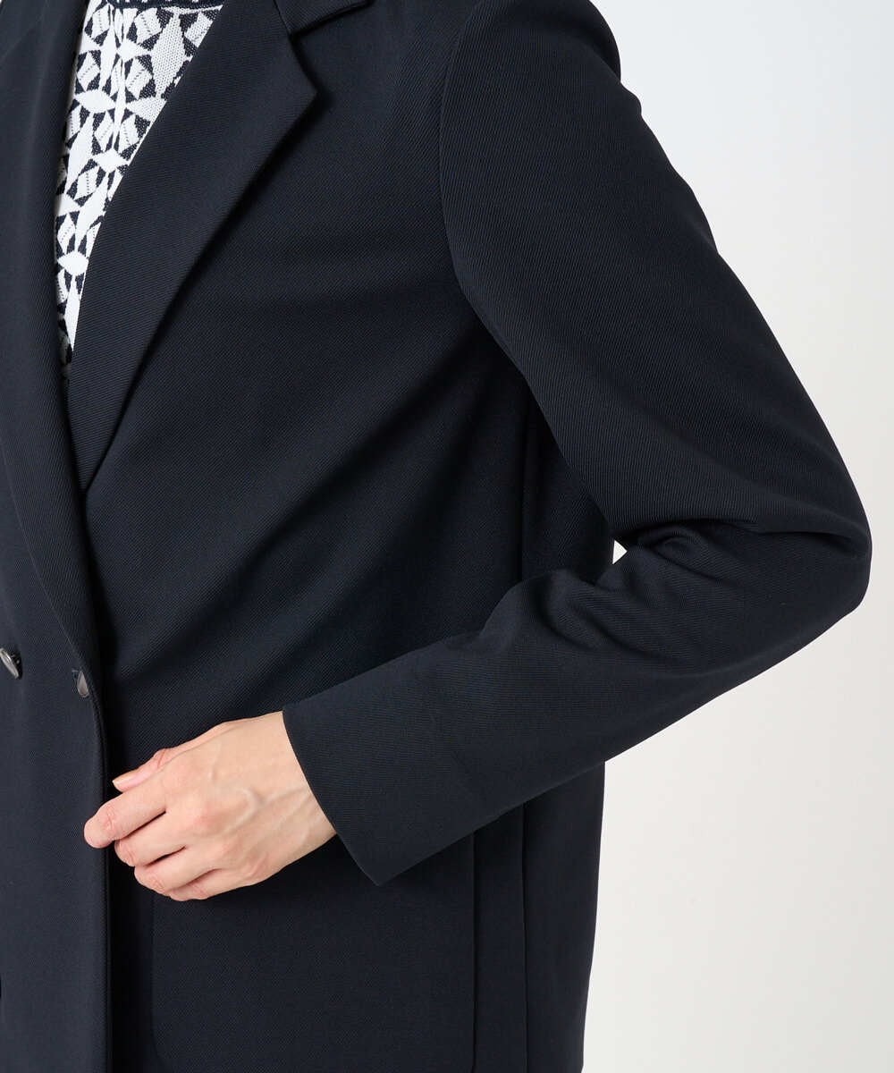 PZTEE03390 GEORGES RECH(ジョルジュ・レッシュ)  [日本製]ジャージーテーラードジャケット ネイビー