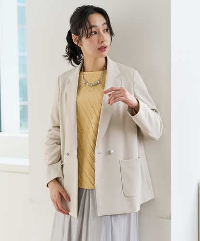 PZTEE03390 GEORGES RECH [日本製]ジャージーテーラードジャケット