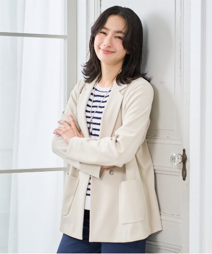 PZTEE03390 GEORGES RECH  [日本製]ジャージーテーラードジャケット