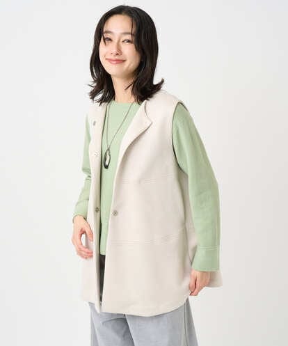 PZTEE20330 GEORGES RECH [セットアップ対応]ダンボールティアードフレアジレ