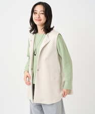 PZTEE20330 GEORGES RECH(ジョルジュ・レッシュ)  [セットアップ対応]ダンボールティアードフレアジレ ベージュ