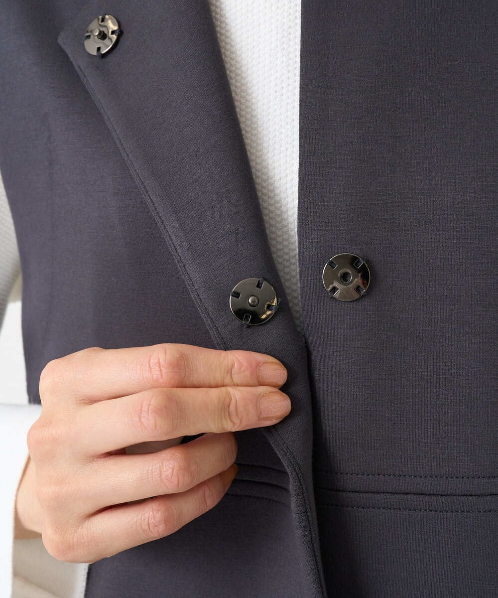 PZTEE20330 GEORGES RECH(ジョルジュ・レッシュ)  [セットアップ対応]ダンボールティアードフレアジレ ダークグレー