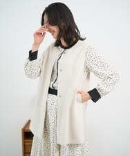 PZTEE20330 GEORGES RECH(ジョルジュ・レッシュ)  [セットアップ対応]ダンボールティアードフレアジレ ダークグレー