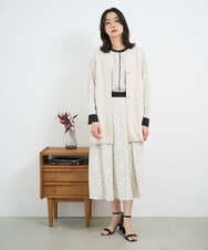 PZTEE20330 GEORGES RECH(ジョルジュ・レッシュ)  [セットアップ対応]ダンボールティアードフレアジレ ダークグレー