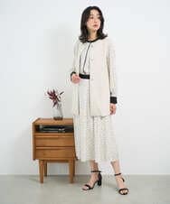 PZTEE20330 GEORGES RECH(ジョルジュ・レッシュ)  [セットアップ対応]ダンボールティアードフレアジレ ダークグレー