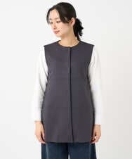 PZTEE20330 GEORGES RECH(ジョルジュ・レッシュ)  [セットアップ対応]ダンボールティアードフレアジレ ダークグレー