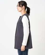 PZTEE20330 GEORGES RECH(ジョルジュ・レッシュ)  [セットアップ対応]ダンボールティアードフレアジレ ダークグレー