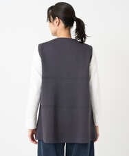 PZTEE20330 GEORGES RECH(ジョルジュ・レッシュ)  [セットアップ対応]ダンボールティアードフレアジレ ダークグレー